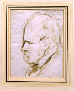 Portretschets van Sir Walter Scott (1771-1832) 1867 door Edwin Landseer